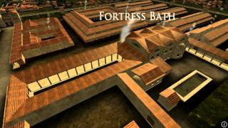 Animation of ancient Roman Fort in Caerleon Wales [upl. by Ahsiyt493]