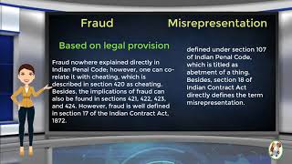 What is Difference Between Fraud amp Misrepresentation [upl. by Mamie]