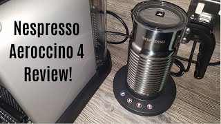 Nespresso Aeroccino 4 Milk Frother Review  Worth upgrading from the Aeroccino 3 [upl. by Minta]