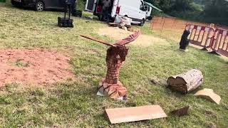 A fabulous range of wooden sculpture at Caerleon festival 2024 [upl. by Mara]