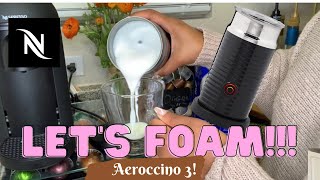 How To Foam Milk With Aeroccino 3 Make Coffee With Foam Tips amp Tricks  Easy Foamed Latte Recipe [upl. by Tedmann576]